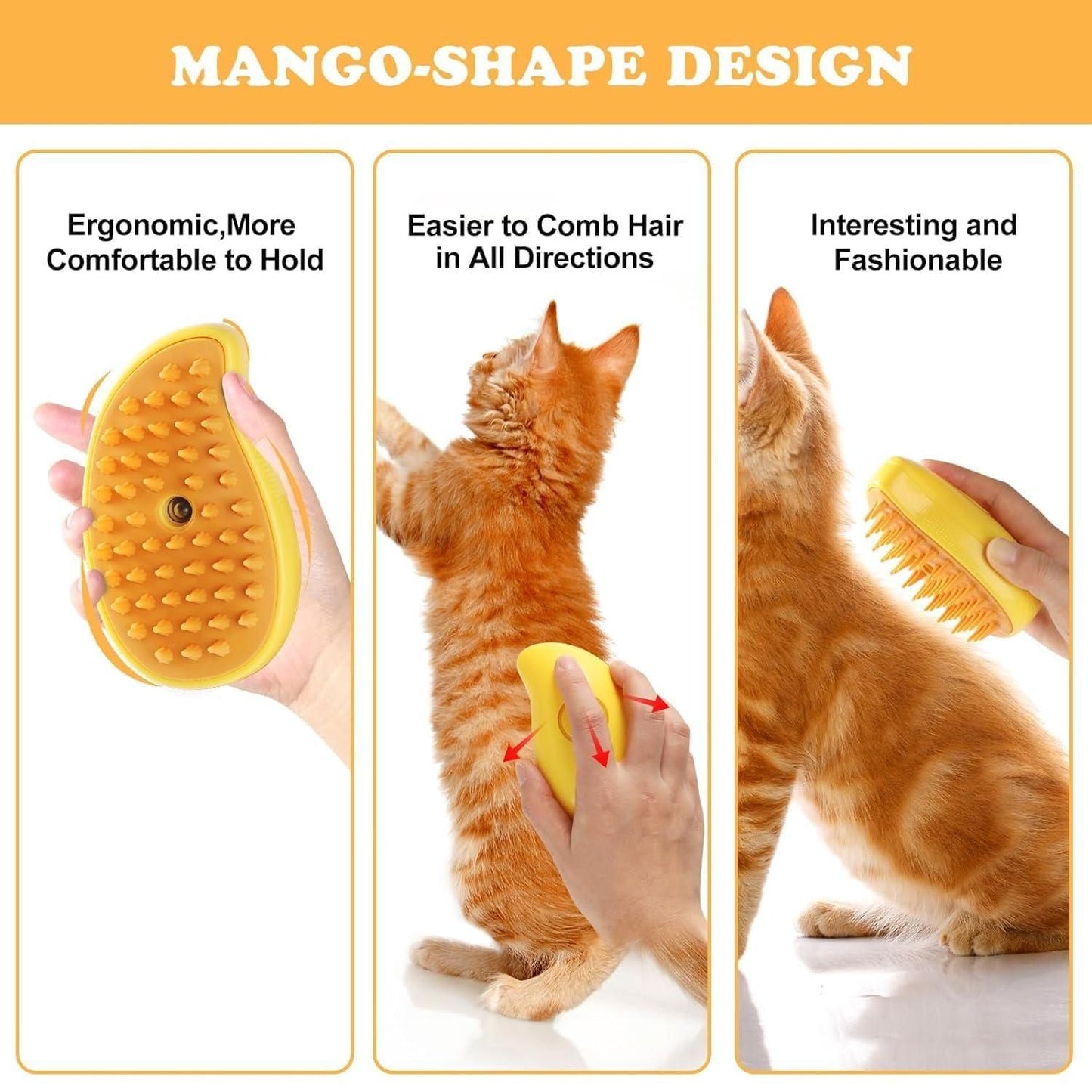 SteamGroom Pet Brush by gear&joy