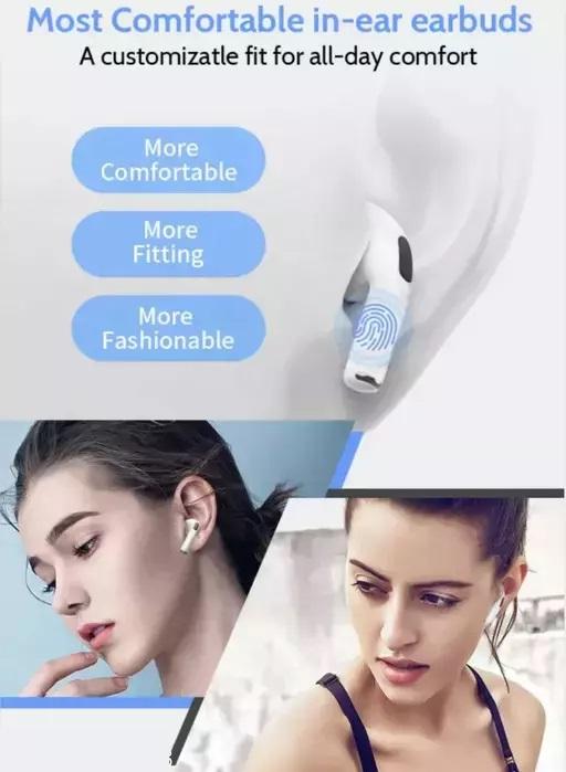 Airpods Pro Earbuds-Bluetooth Headset (Multicolour, True Wireless)