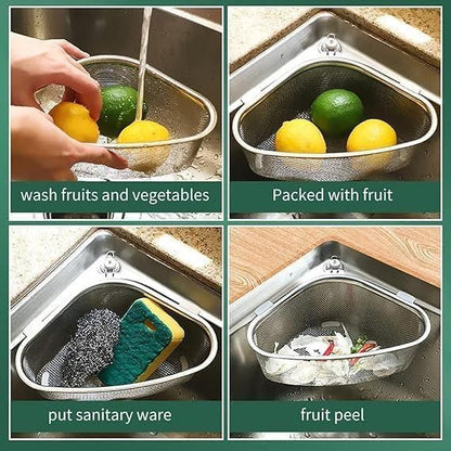 TriClean Stainless Sink Basket by gear&joy