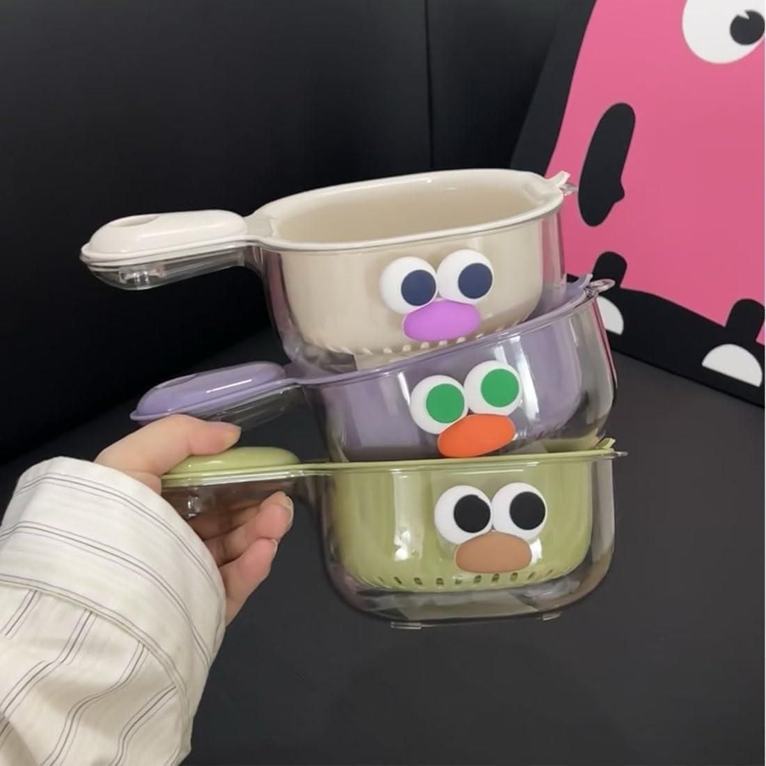 DualClean Veggie & Fruit Strainer with Handle by gear&joy