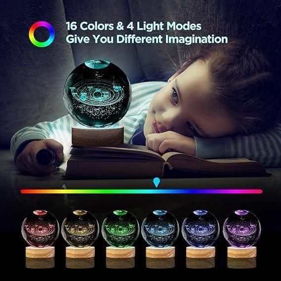 LumiSphere 3D Crystal Lamp by gear&joy