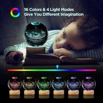 LumiSphere 3D Crystal Lamp by gear&joy
