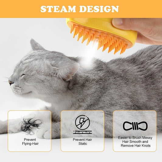 SteamGroom Pet Brush by gear&joy
