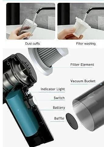 Gear&Joy Portable Air Duster &amp; Wireless Vacuum Cleaner